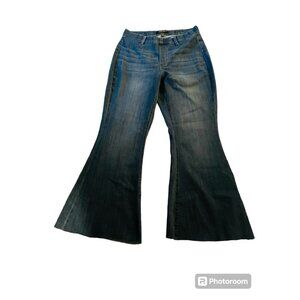 Judy Blue Jeans For Women Pull On Super Trouser Flare Distressed 16W READ